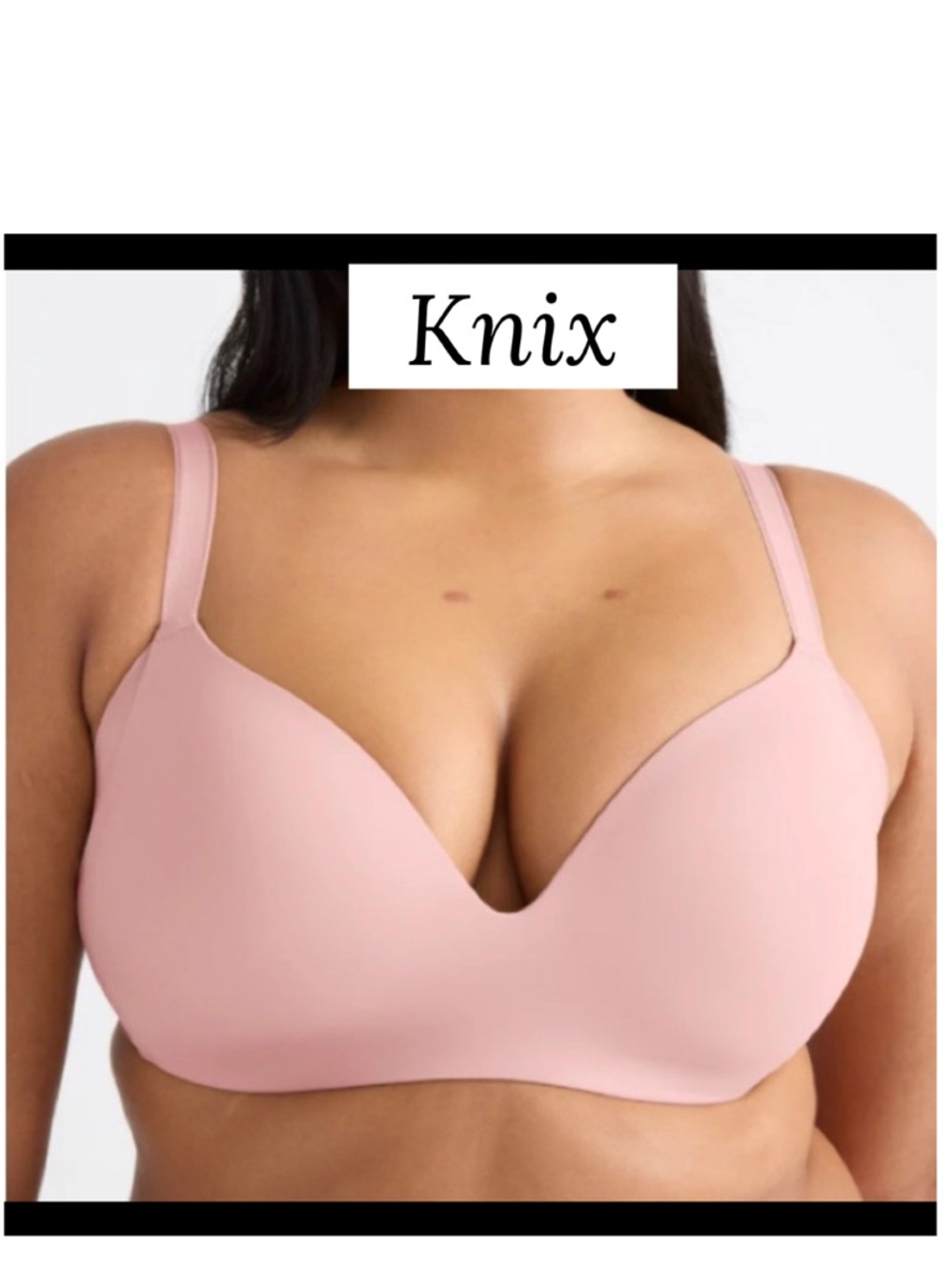 Knix WingWomen Contour Bra Pink 40E/DDD wing women 40ddd rose water color